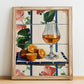 Grappa – Italian Spirit Drink, Hotel Lobby Wall Decor, no-text version framed in wood