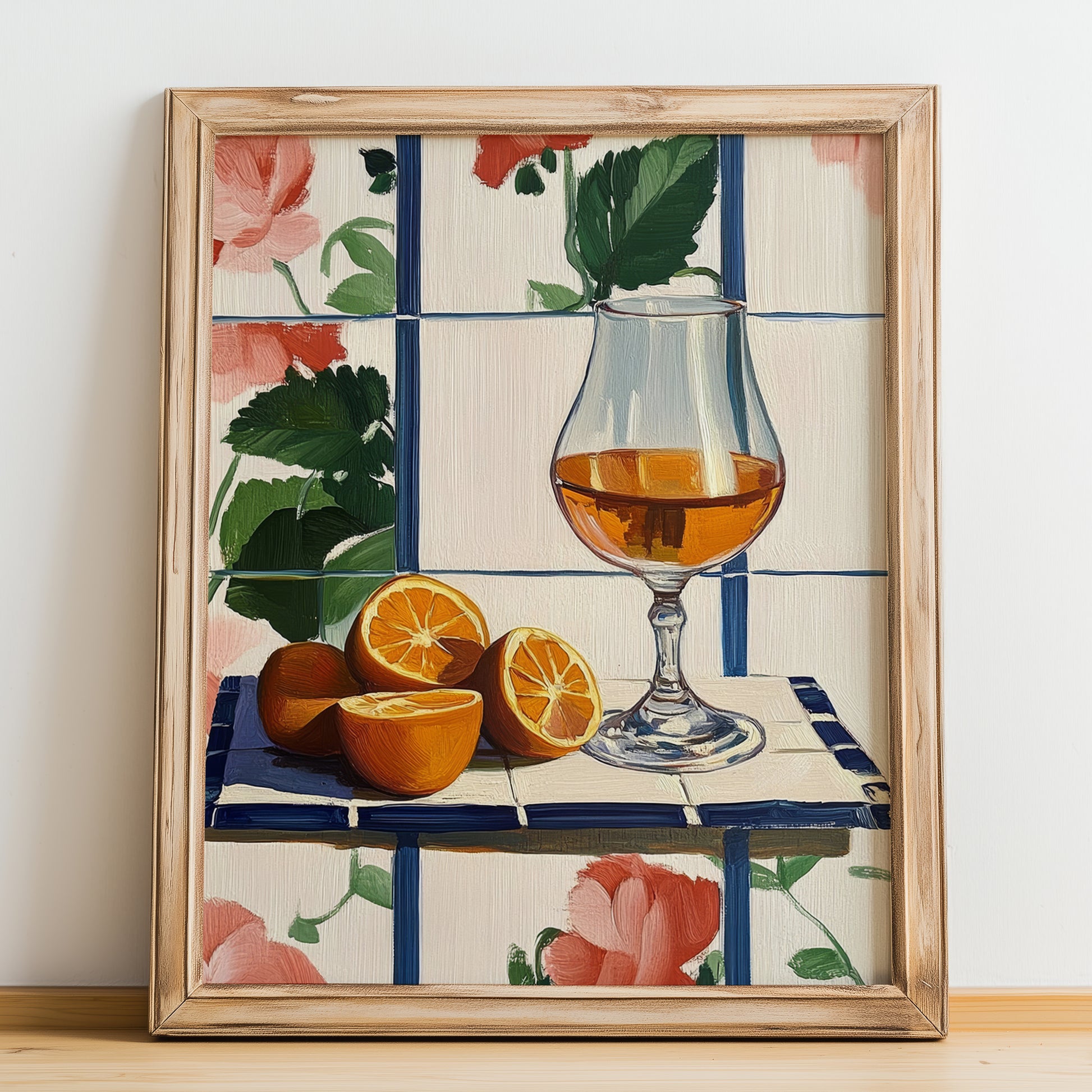 Grappa – Italian Spirit Drink, Hotel Lobby Wall Decor, no-text version framed in wood