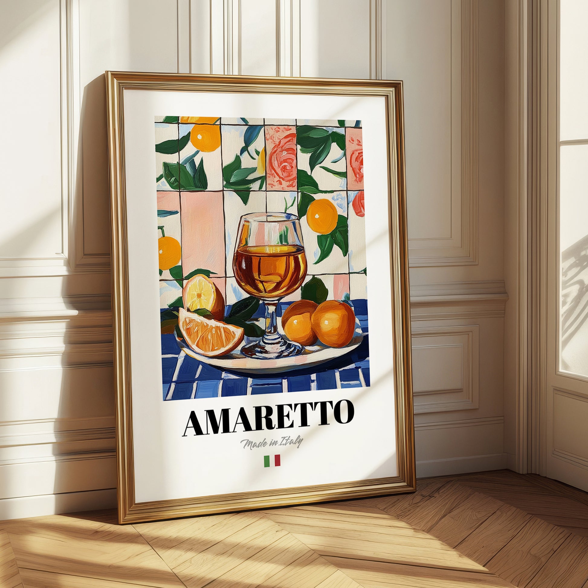 Amaretto – Italian Liqueur Drink, Hotel Lobby Poster