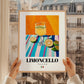 Limoncello – Italian Liqueur Drink, Speakeasy Wall Art, styled in a charming Paris street view