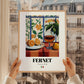 Fernet – Italian Liqueur Drink, Hotel Lobby Print, styled in a charming Paris street view