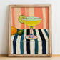 Cedrata – Italian Beverage Drink, Sky Bar Wall Art, no-text version framed in wood