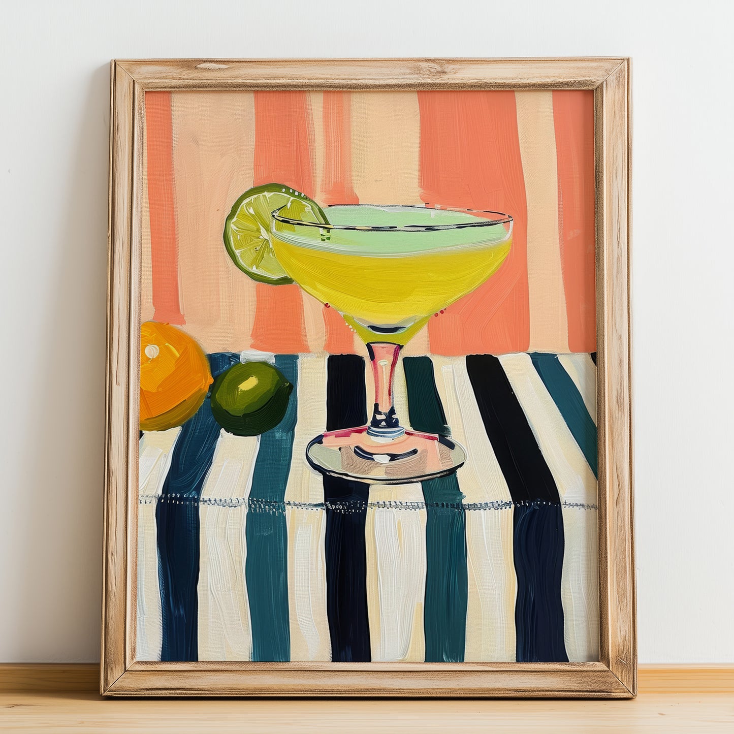 Cedrata – Italian Beverage Drink, Sky Bar Wall Art, no-text version framed in wood