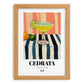Cedrata – Italian Beverage Drink, Sky Bar Wall Art, set in oak frame