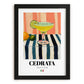 Cedrata – Italian Beverage Drink, Sky Bar Wall Art, in sleek black frame