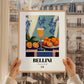 Bellini – Italian Cocktail Drink, Rooftop Terrace Art, styled in a charming Paris street view