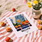 Bellini – Italian Cocktail Drink, Rooftop Terrace Art, unframed on coastal sand