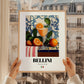 Bellini – Italian Cocktail Drink, Rooftop Terrace Illustration, styled in a charming Paris street view