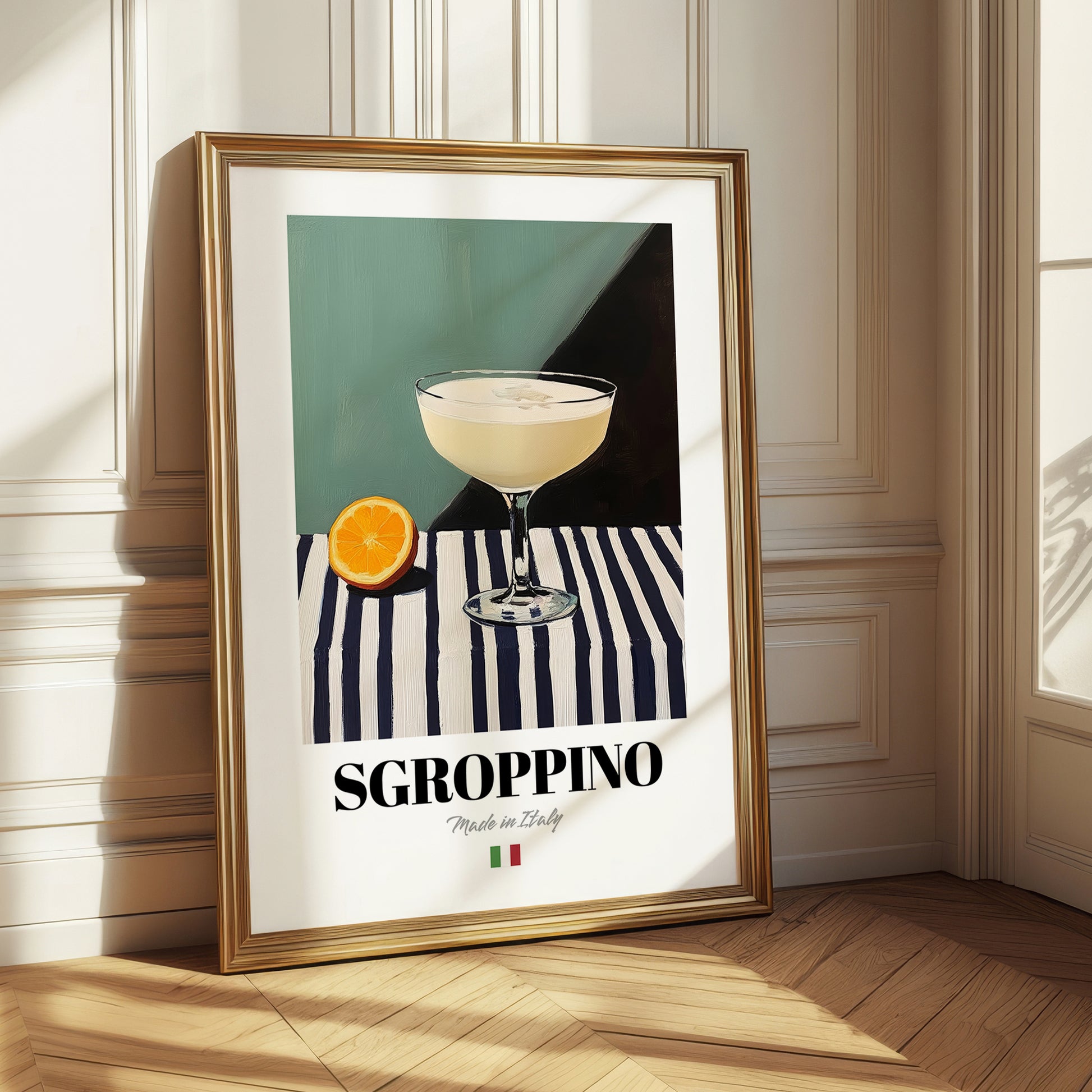 Sgroppino – Italian Cocktail Drink, Speakeasy Print
