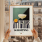 Sgroppino – Italian Cocktail Drink, Speakeasy Print, styled in a charming Paris street view