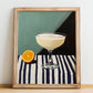 Sgroppino – Italian Cocktail Drink, Speakeasy Print, no-text version framed in wood