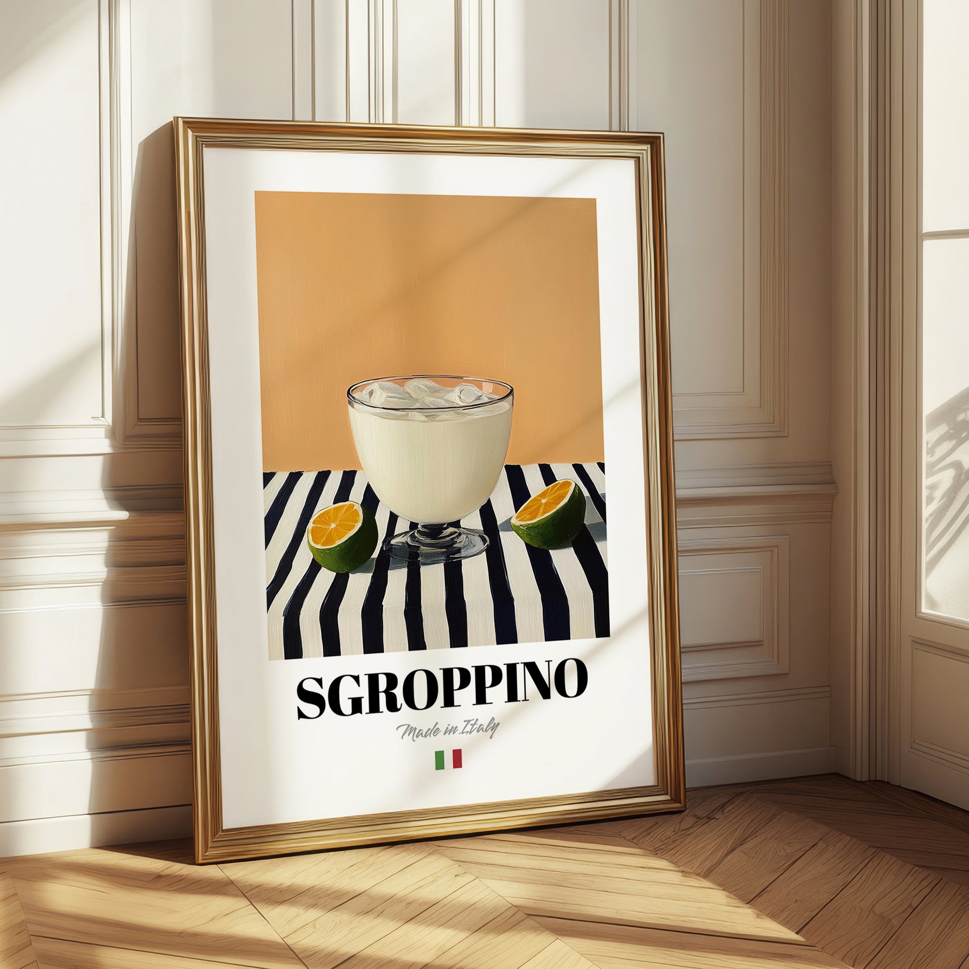 Sgroppino – Italian Cocktail Drink, Beach Bar Art