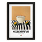 Sgroppino – Italian Cocktail Drink, Beach Bar Art, in sleek black frame
