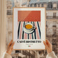 Caffè Ristretto – Italian Coffee, Konditorei Print, styled in a charming Paris street view