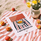 Caffè Ristretto – Italian Coffee, Konditorei Print, unframed on coastal sand