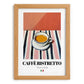 Caffè Ristretto – Italian Coffee, Konditorei Print, set in oak frame