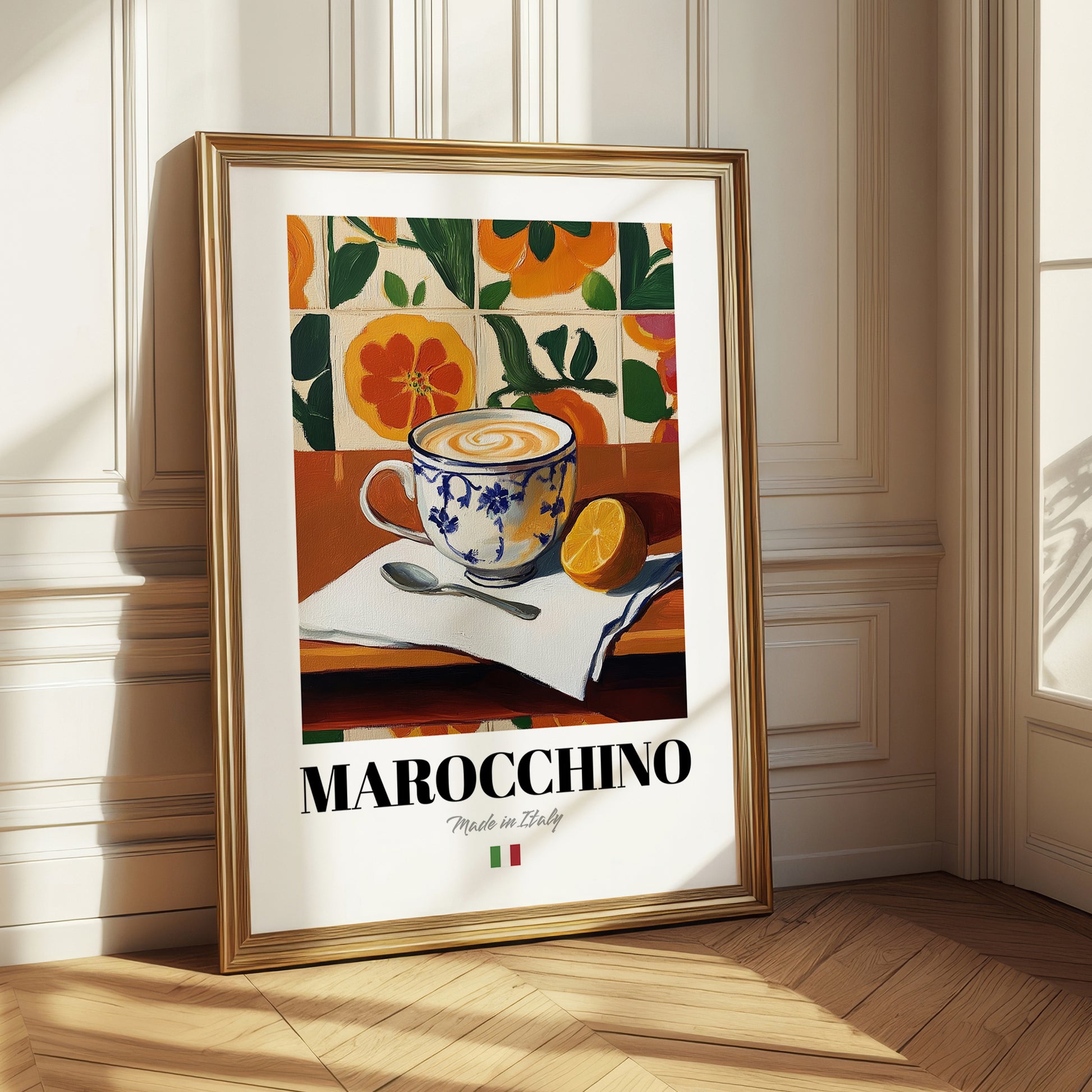 Marocchino – Italian Coffee, Book Café Wall Art