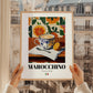 Marocchino – Italian Coffee, Book Café Wall Art, styled in a charming Paris street view