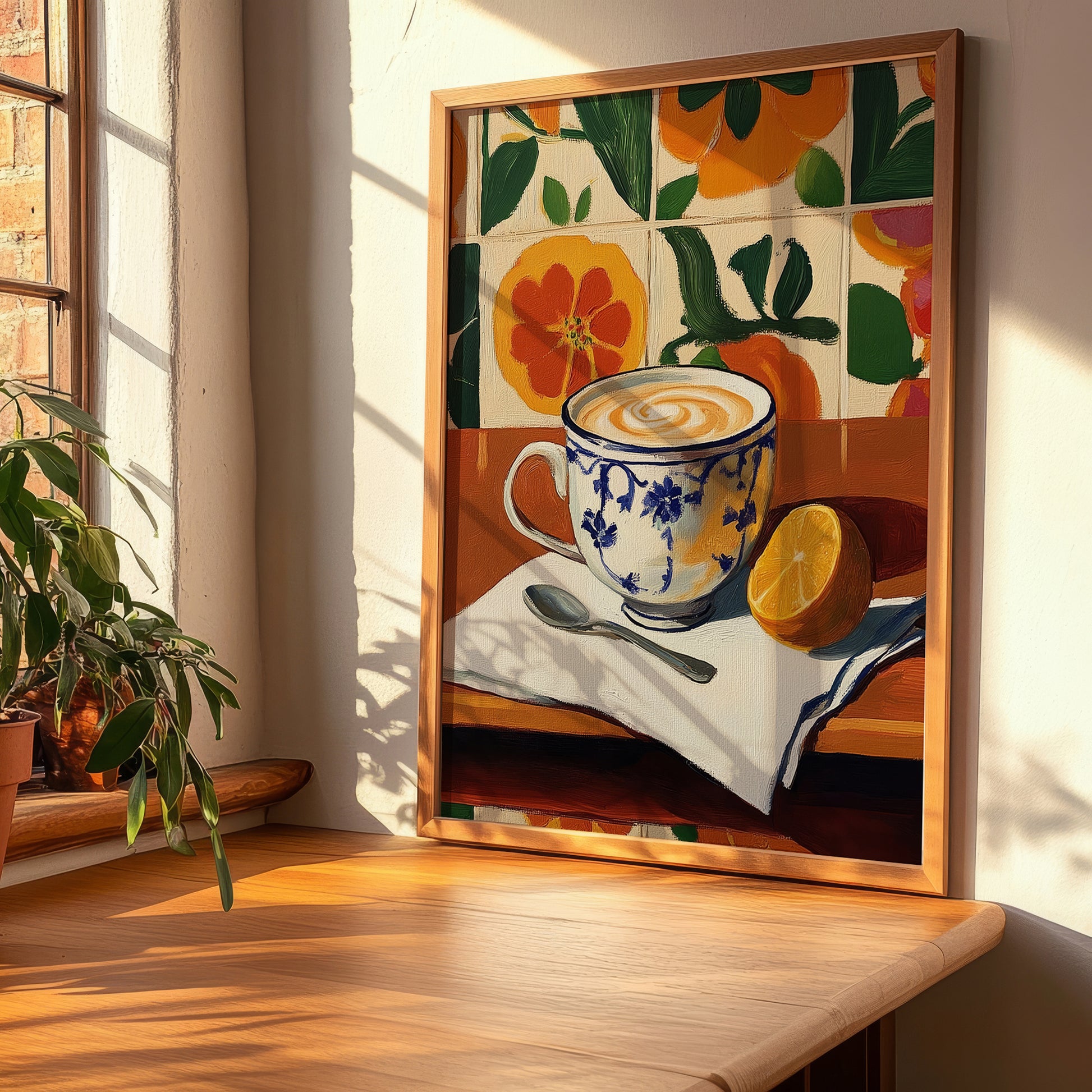Marocchino – Italian Coffee, Book Café Wall Art, clean layout with no caption