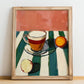 Marocchino – Italian Coffee, Book Café Art, no-text version framed in wood