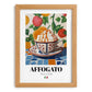Affogato – Italian Coffee, Coffeehouse Wall Art, set in oak frame