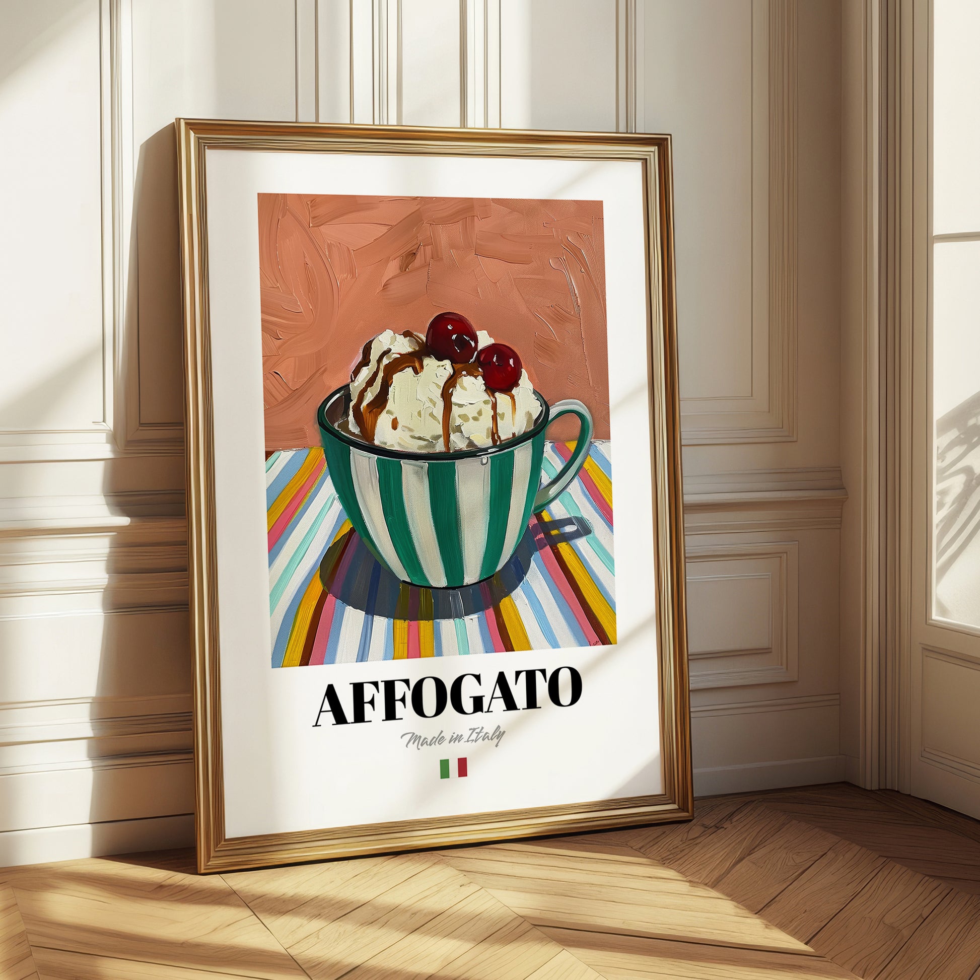 Affogato – Italian Coffee, Coffeehouse Painting