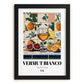 Vermut Bianco – Italian Coffee, Coffeehouse Wall Art, in sleek black frame