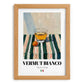 Vermut Bianco – Italian Cocktail Drink, Sky Bar Print, set in oak frame