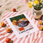 Caffè d'Orzo – Italian Cocktail Drink, Sky Bar Print, unframed on coastal sand
