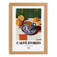 Caffè d'Orzo – Italian Cocktail Drink, Sky Bar Print, set in oak frame