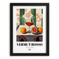 Vermut Rosso – Italian Coffee, Café Print, in sleek black frame