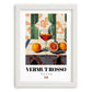 Vermut Rosso – Italian Coffee, Café Print, placed in minimal white frame