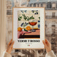 Vermut Rosso – Italian Cocktail Drink, Sky Bar Print, styled in a charming Paris street view