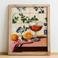 Vermut Rosso – Italian Cocktail Drink, Sky Bar Print, no-text version framed in wood