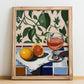 Rosolio – Italian Liqueur Drink, Rooftop Terrace Art, no-text version framed in wood