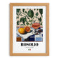 Rosolio – Italian Liqueur Drink, Rooftop Terrace Art, set in oak frame