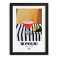 Rosolio – Italian Liqueur Drink, Sky Bar Poster, in sleek black frame