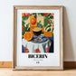 Bicerin – Italian Coffee, Espresso Bar Poster, in wooden frame leaning on the floor