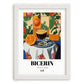 Bicerin – Italian Coffee, Espresso Bar Poster, placed in minimal white frame