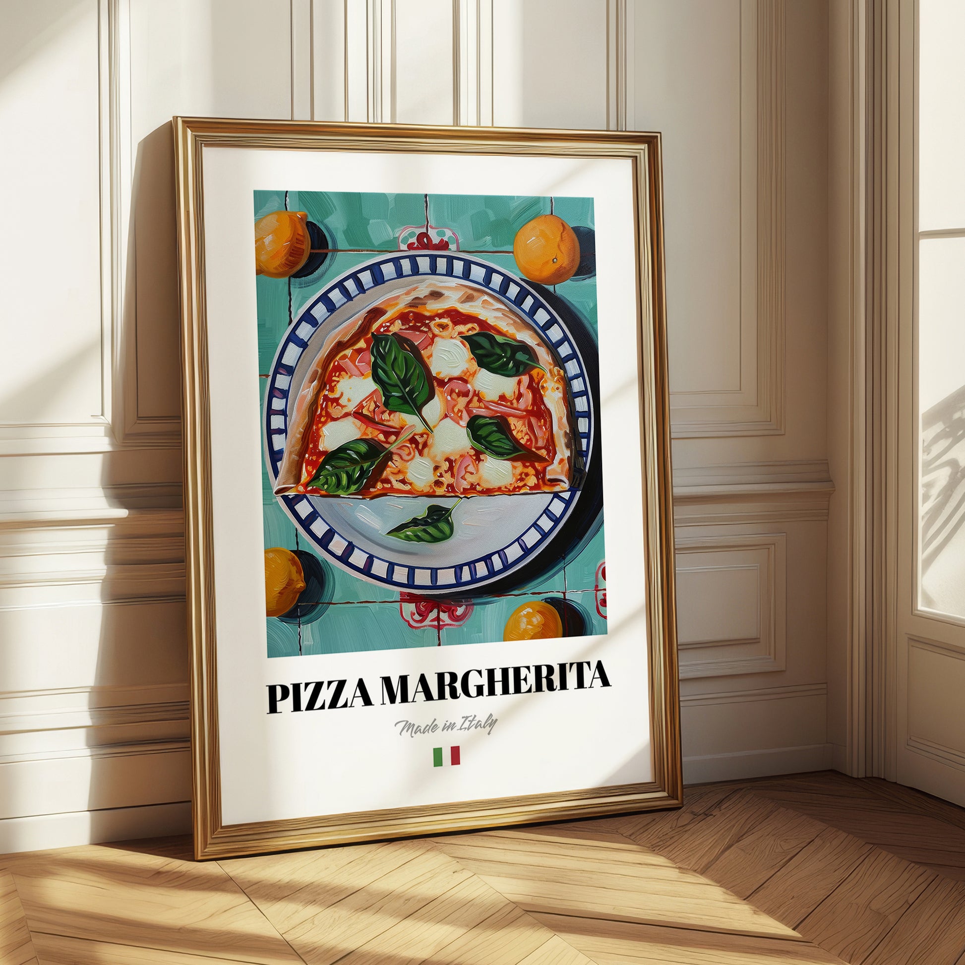 Pizza Margherita – Italian Pizza, Ristorante Poster