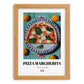 Pizza Margherita – Italian Pizza, Ristorante Poster, set in oak frame