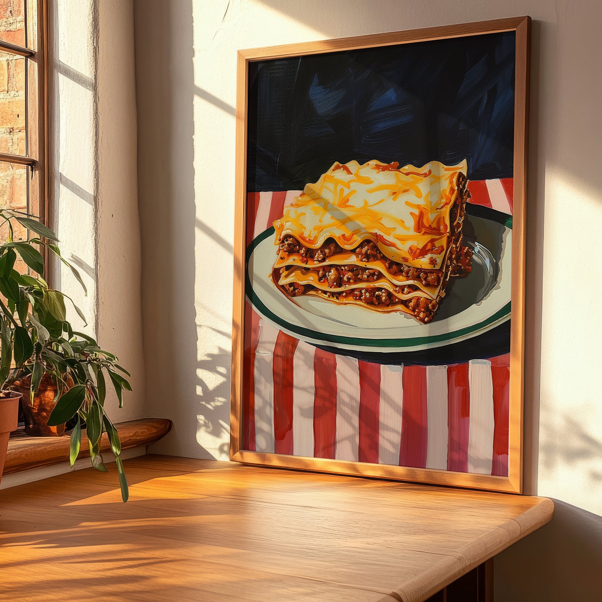 Lasagna – Italian Pasta, Osteria Poster, clean layout with no caption