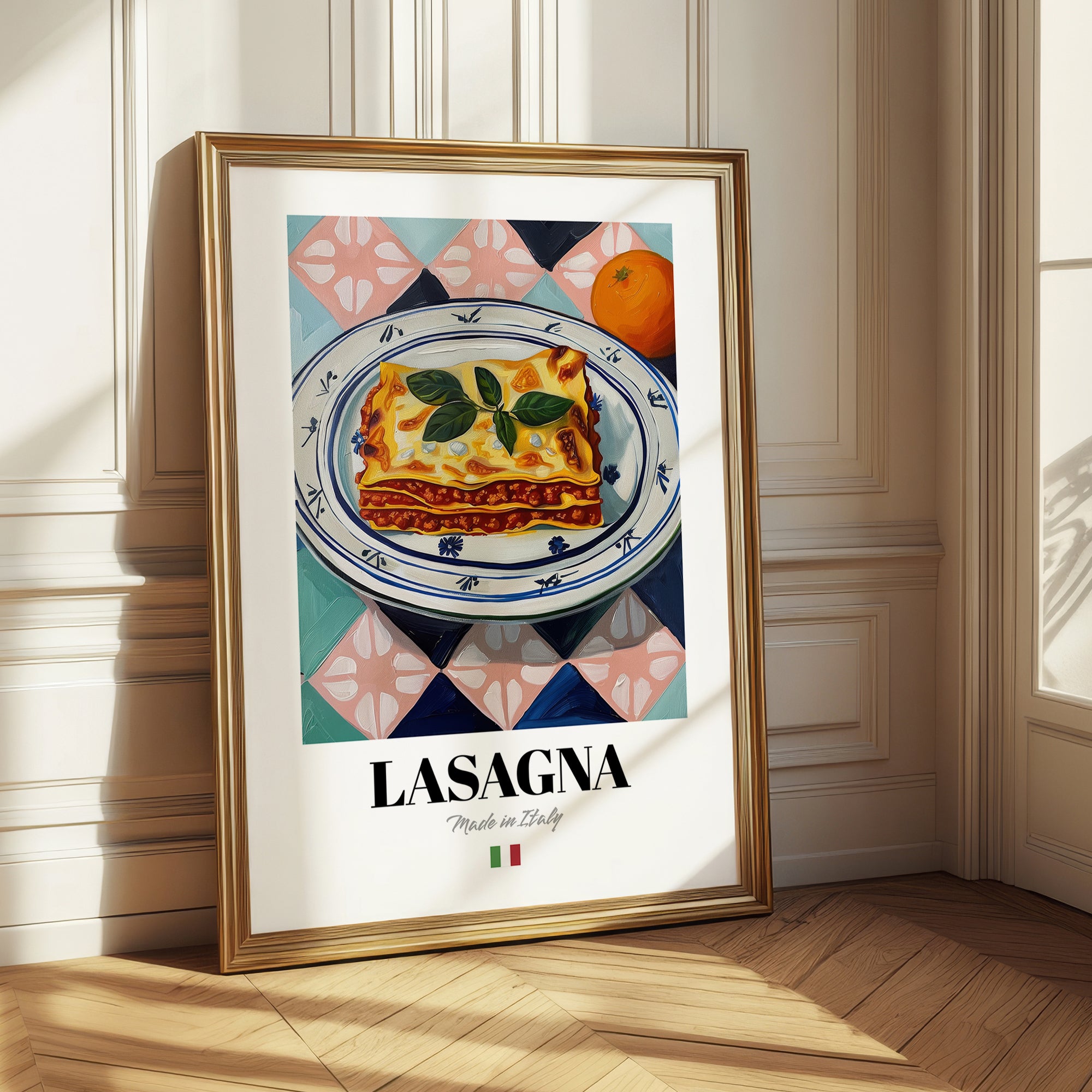 Lasagna – Italian Pasta, Trattoria Print
