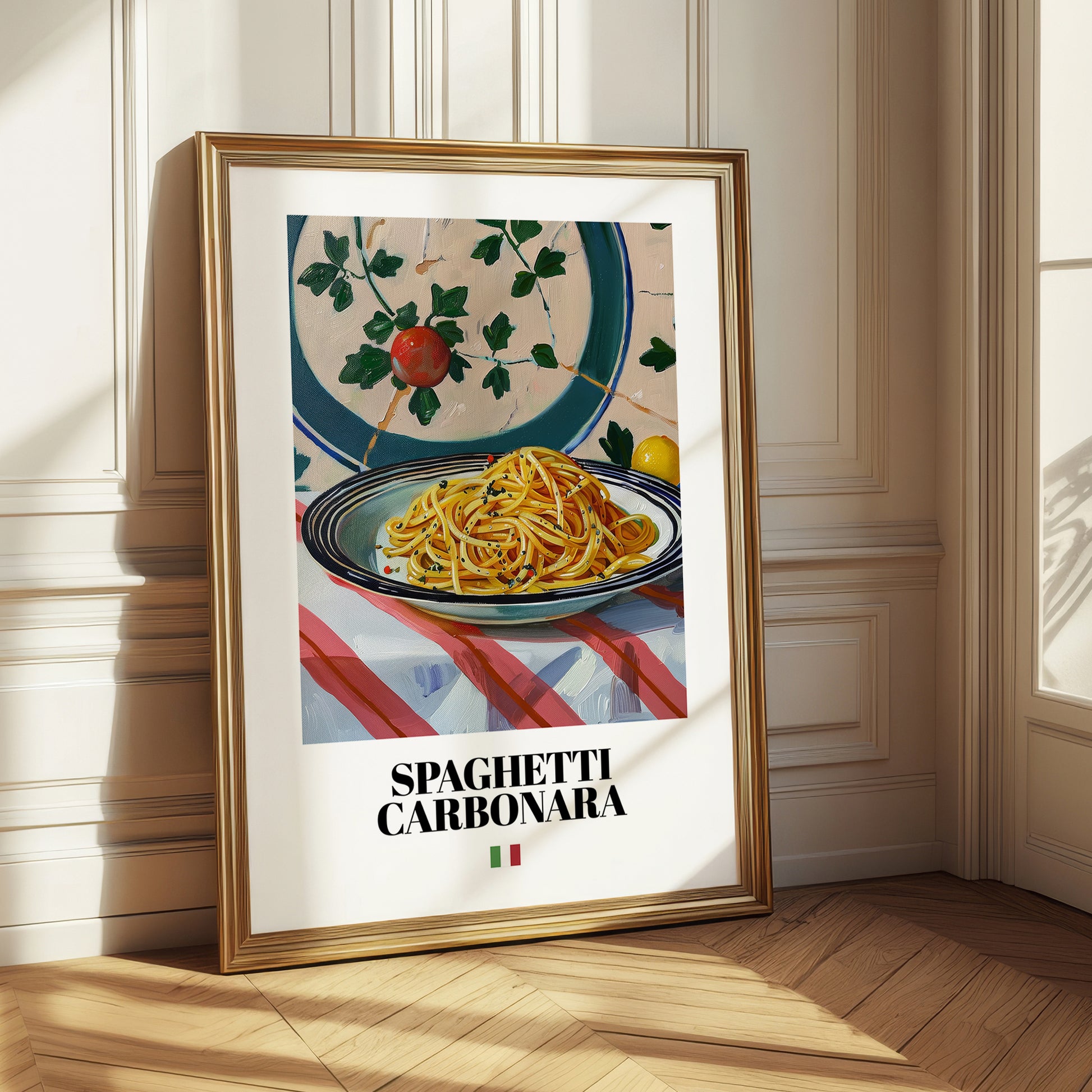 Spaghetti Carbonara – Italian Pasta, Restaurant Still Life