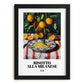 Risotto alla Milanese – Italian Rice Dish, Bistro Illustration, in sleek black frame