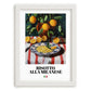 Risotto alla Milanese – Italian Rice Dish, Bistro Illustration, placed in minimal white frame