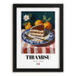 Tiramisu – Italian Dessert Dish, Tavern Wall Art, in sleek black frame