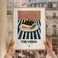 Tiramisu – Italian Dessert Dish, Restaurant Poster, styled in a charming Paris street view
