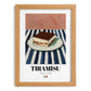 Tiramisu – Italian Dessert Dish, Restaurant Poster, set in oak frame