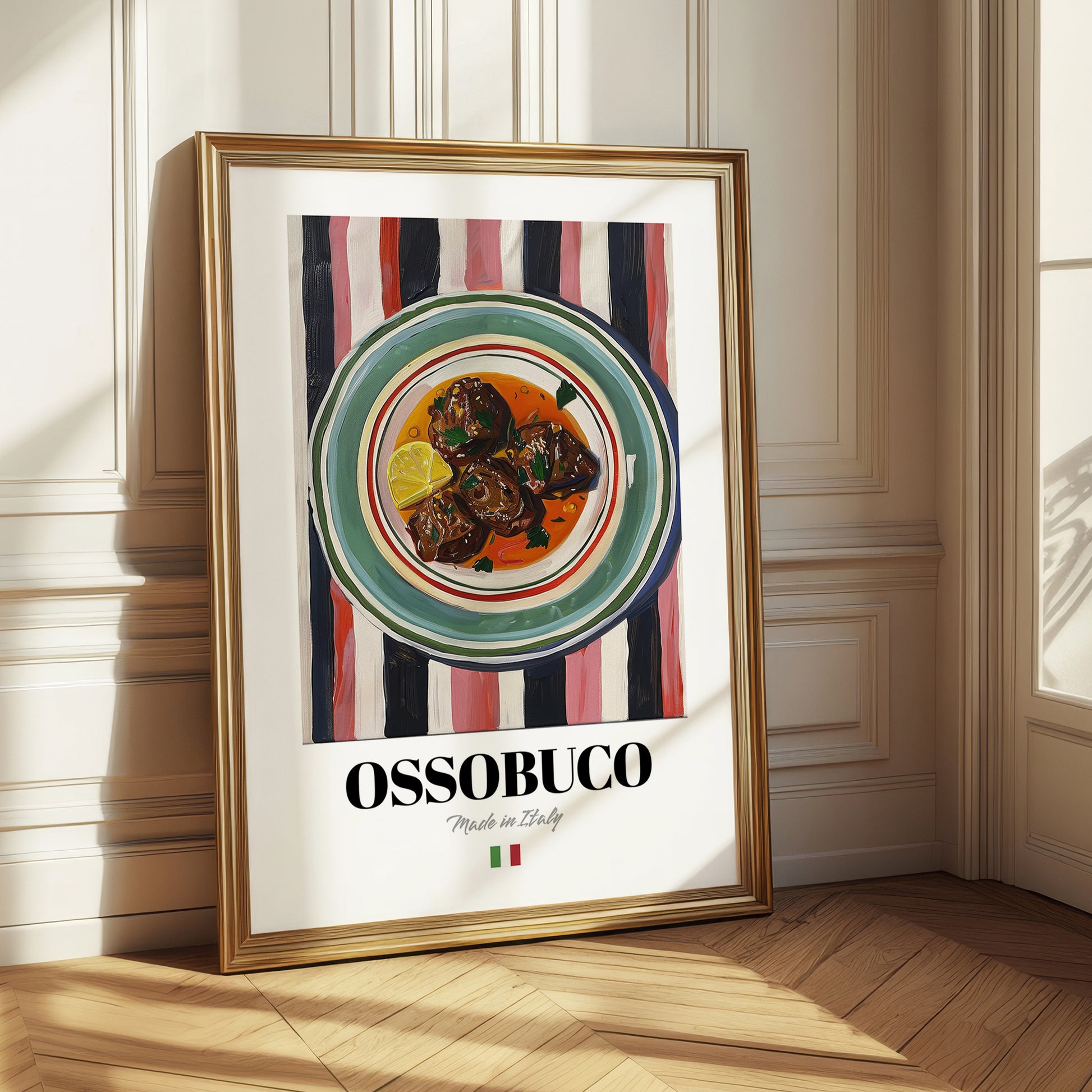 Ossobuco – Italian Stew Dish, Restaurant Poster